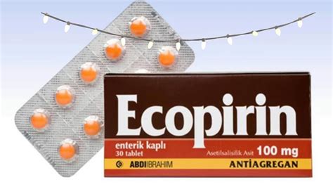 ecopirin kan sulandırıcı